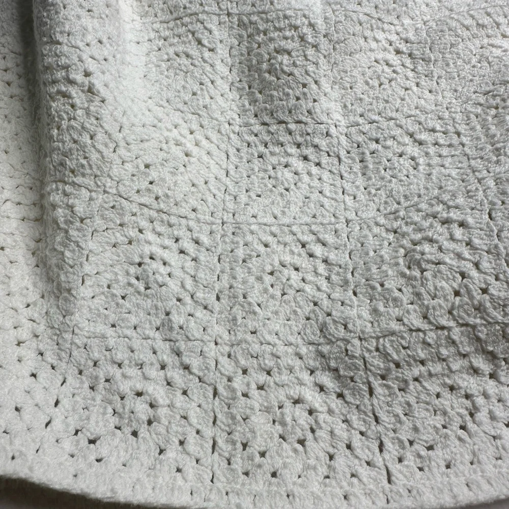 Art Class Sweater Knit Skirt Girls Size Medium 7/8 White Elastic Waist Lined - Picture 10 of 10
